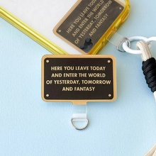 Load image into Gallery viewer, Disneyland Entrance Sign Phone Tether + Tab Set