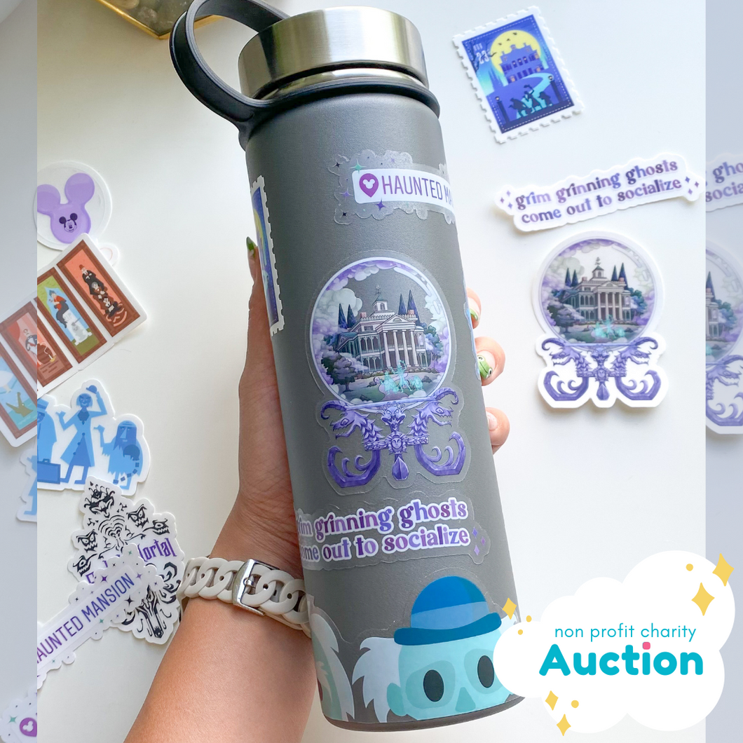 Haunted Mansion Pre-Decorated Bottle Charity Auction