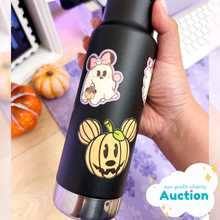 Load image into Gallery viewer, Glow In The Dark Halloween Pre-Decorated Bottle Charity Auction