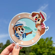 Load image into Gallery viewer, Sailor Chip and Dale Porthole Cruise Magnet