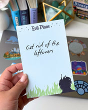Load image into Gallery viewer, Evil Plans Villains Memo Notepad
