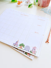 Load image into Gallery viewer, WDW Park Landmarks Undated *Monthly* Planner Notepad