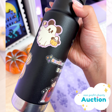 Load image into Gallery viewer, Glow In The Dark Halloween Pre-Decorated Bottle Charity Auction