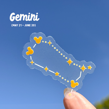 Load image into Gallery viewer, Zodiac Hidden Mickey Astrology Signs Transparent Sticker