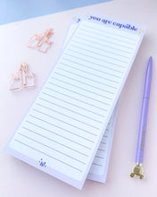 Load image into Gallery viewer, You Are Capable List Notepad