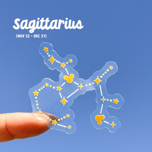 Load image into Gallery viewer, Zodiac Hidden Mickey Astrology Signs Transparent Sticker
