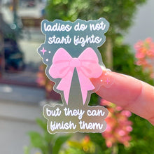 Load image into Gallery viewer, Elegant Marie Bow Transparent Sticker