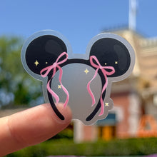 Load image into Gallery viewer, Ribbon Bows Mouse Ears Transparent Sticker