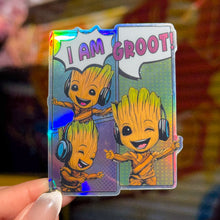 Load image into Gallery viewer, Comic Strip Groot Holographic Sticker