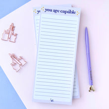 Load image into Gallery viewer, You Are Capable List Notepad