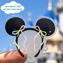 Load image into Gallery viewer, Ribbon Bows Mouse Ears Transparent Sticker
