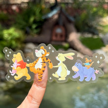 Load image into Gallery viewer, Pooh and Friends Parade Transparent Sticker