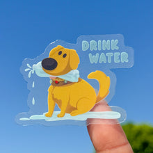 Load image into Gallery viewer, Drink Water Dug Hydration Transparent Sticker