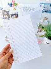 Load image into Gallery viewer, Hidden Mickey Lined Paper Notepad