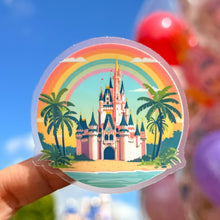 Load image into Gallery viewer, Tropical Sand Castle Transparent Sticker