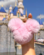 Load image into Gallery viewer, Fluffy Mickey Pom Keychain