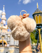 Load image into Gallery viewer, Fluffy Mickey Pom Keychain