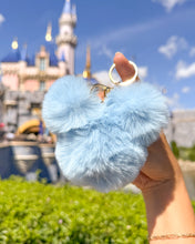 Load image into Gallery viewer, Fluffy Mickey Pom Keychain
