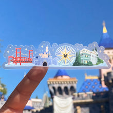 Load image into Gallery viewer, Disneyland Park Landmarks Transparent Sticker
