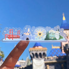 Load image into Gallery viewer, Disneyland Park Landmarks Transparent Sticker