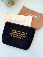 Load image into Gallery viewer, Here You Leave Corduroy Pouch