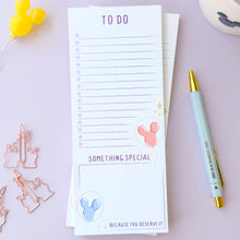 Load image into Gallery viewer, Mickey Balloons To Do List Notepad