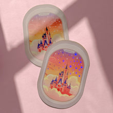 Load image into Gallery viewer, Airplane Window Castle Holographic Sticker