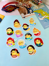 Load image into Gallery viewer, 12-Pack Princess Ducks Cruise Magnets