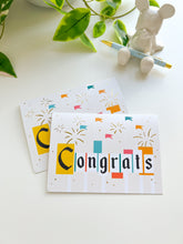 Load image into Gallery viewer, Congrats Fireworks Greeting Card