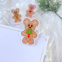 Load image into Gallery viewer, Gingerbread Duo Acrylic Clips