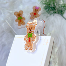 Load image into Gallery viewer, Gingerbread Duo Acrylic Clips