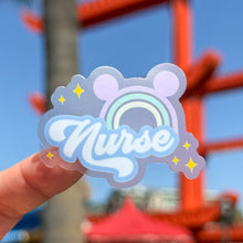 Load image into Gallery viewer, Nurse Rainbow Transparent Sticker