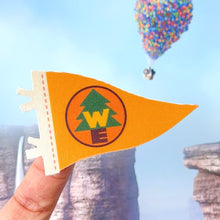 Load image into Gallery viewer, Wilderness Explorer's Pennant Flag Fabric Sticker