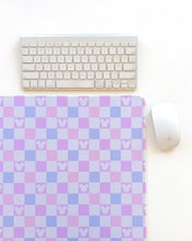 Load image into Gallery viewer, Cotton Candy Checkered Mouse Desk Mat