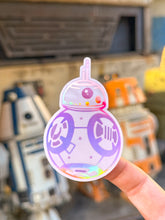 Load image into Gallery viewer, BB Pink Droid Holographic Sticker