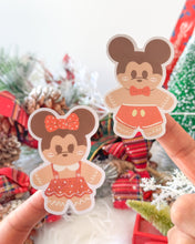 Load image into Gallery viewer, Minnie Gingerbread Glitter Sticker