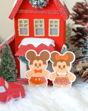 Load image into Gallery viewer, Minnie Gingerbread Glitter Sticker