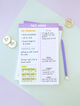 Load image into Gallery viewer, Rainbow To Do List With Habit Tracker & Gratitude Weekly Planner Notepad