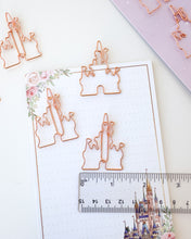 Load image into Gallery viewer, Castle Rose Gold Paper Clips