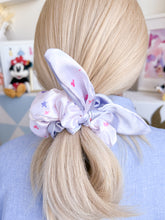 Load image into Gallery viewer, Blue Multiway Bunny Satin Scrunchie