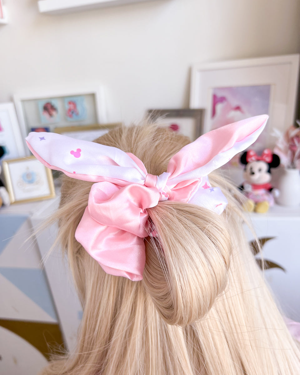 Pink Jumbo & Petite Satin Scrunchies (Set of 2) – Wish Upon Magic
