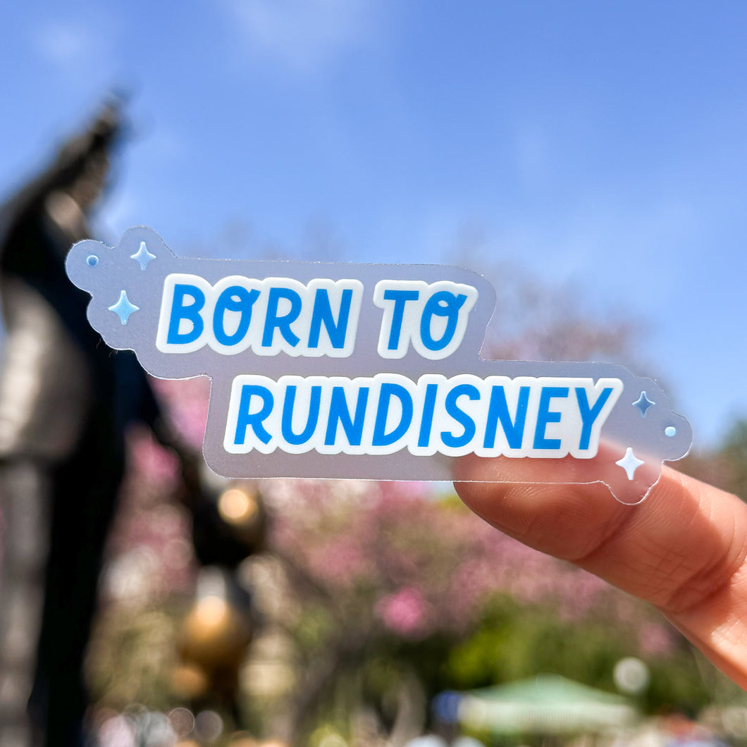 Born To Run Disney Transparent Sticker