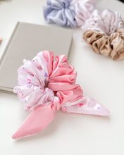 Load image into Gallery viewer, Pink Jumbo & Petite Satin Scrunchies (Set of 2)