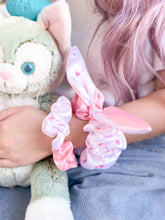 Load image into Gallery viewer, Pink Jumbo & Petite Satin Scrunchies (Set of 2)