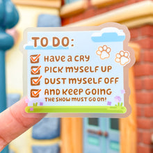 Load image into Gallery viewer, Chilli's Check List Transparent Sticker