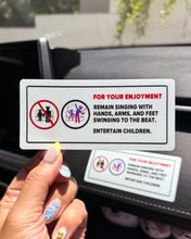 Load image into Gallery viewer, For Your Enjoyment Safety Sticker