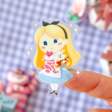 Load image into Gallery viewer, Alice & Wonderland Friends Plushie Transparent Sticker