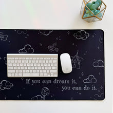 Load image into Gallery viewer, Classic BLACK Sketch Desk Mat