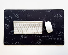 Load image into Gallery viewer, Classic BLACK Sketch Desk Mat
