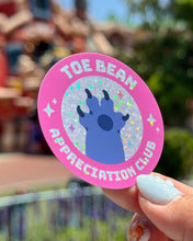 Load image into Gallery viewer, Toe Bean Appreciation Club Glitter Sticker